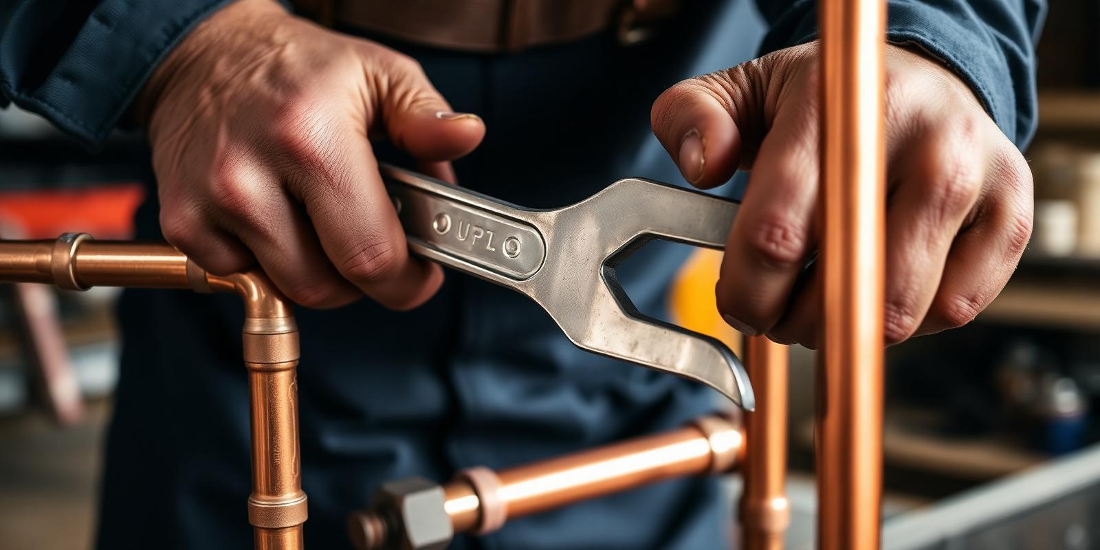 Professional plumber at work in South London